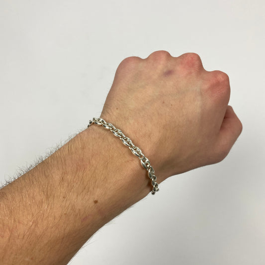 925 Sterling Silber Bohnen Armband