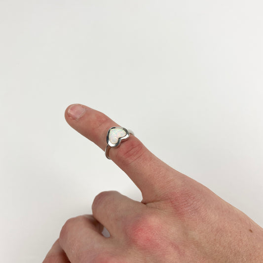 925 Sterling Silber Opal Ring