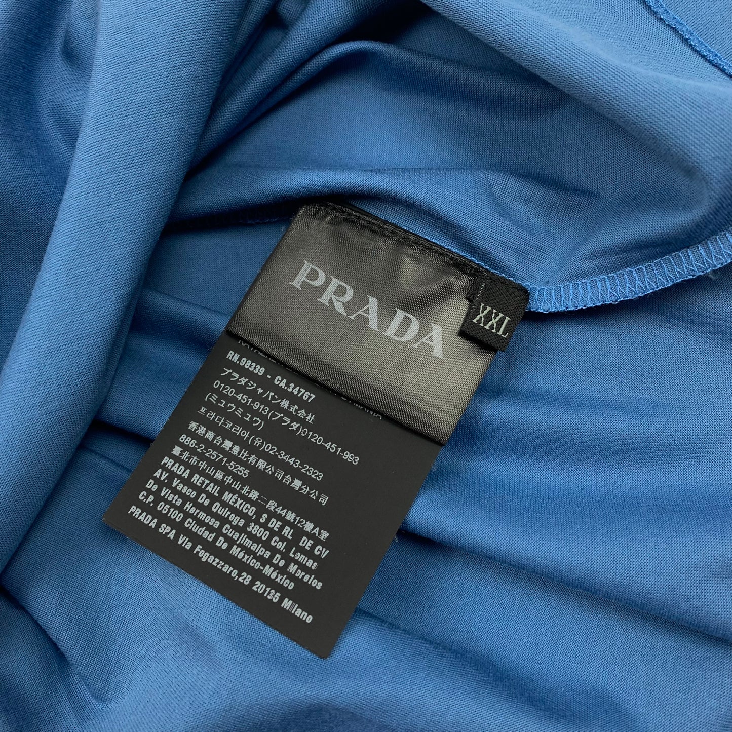 PRADA Rubber Logo T-Shirt • M/L