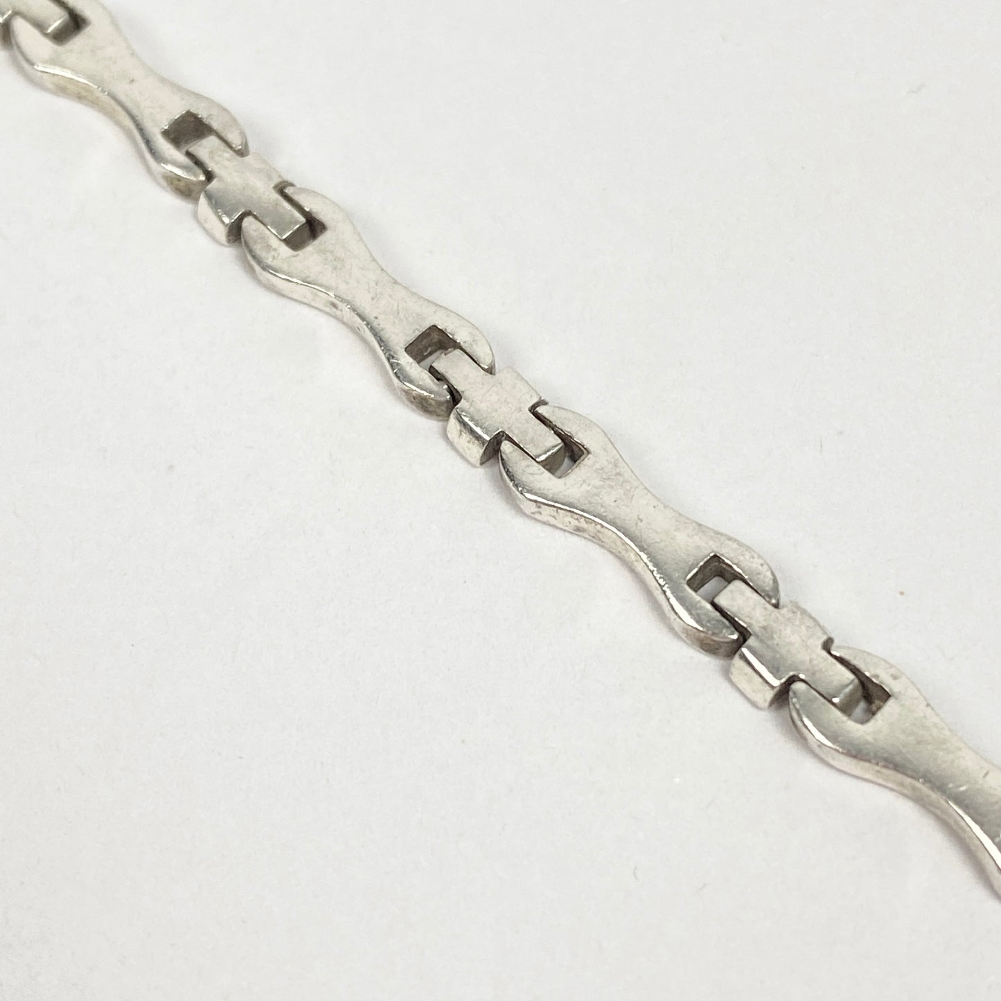 925 Sterling Silver Bone Bracelet / Bracelet