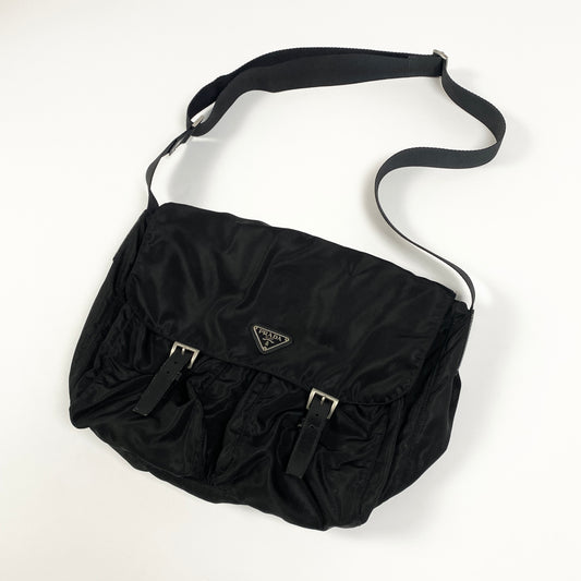 PRADA Double Strap Messenger Bag / Bag