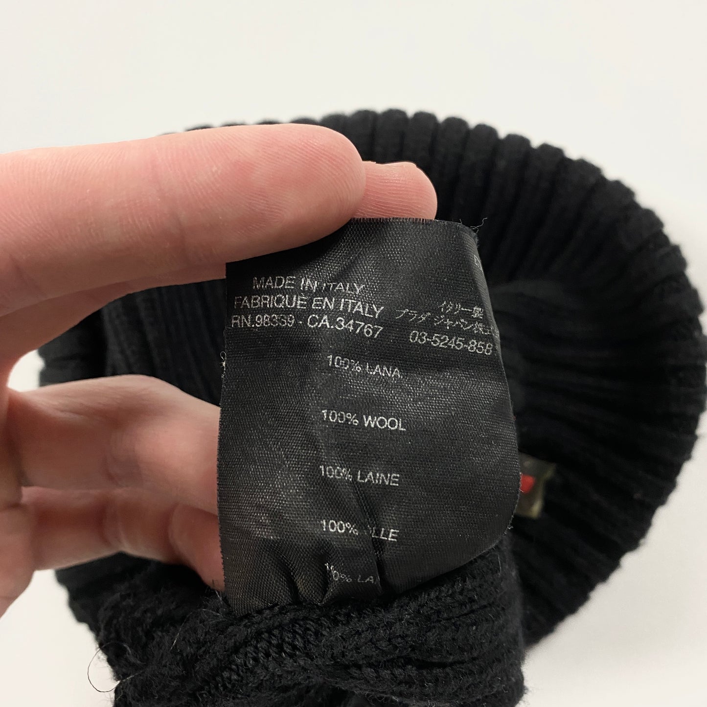 Vintage PRADA SPORT wool beanie