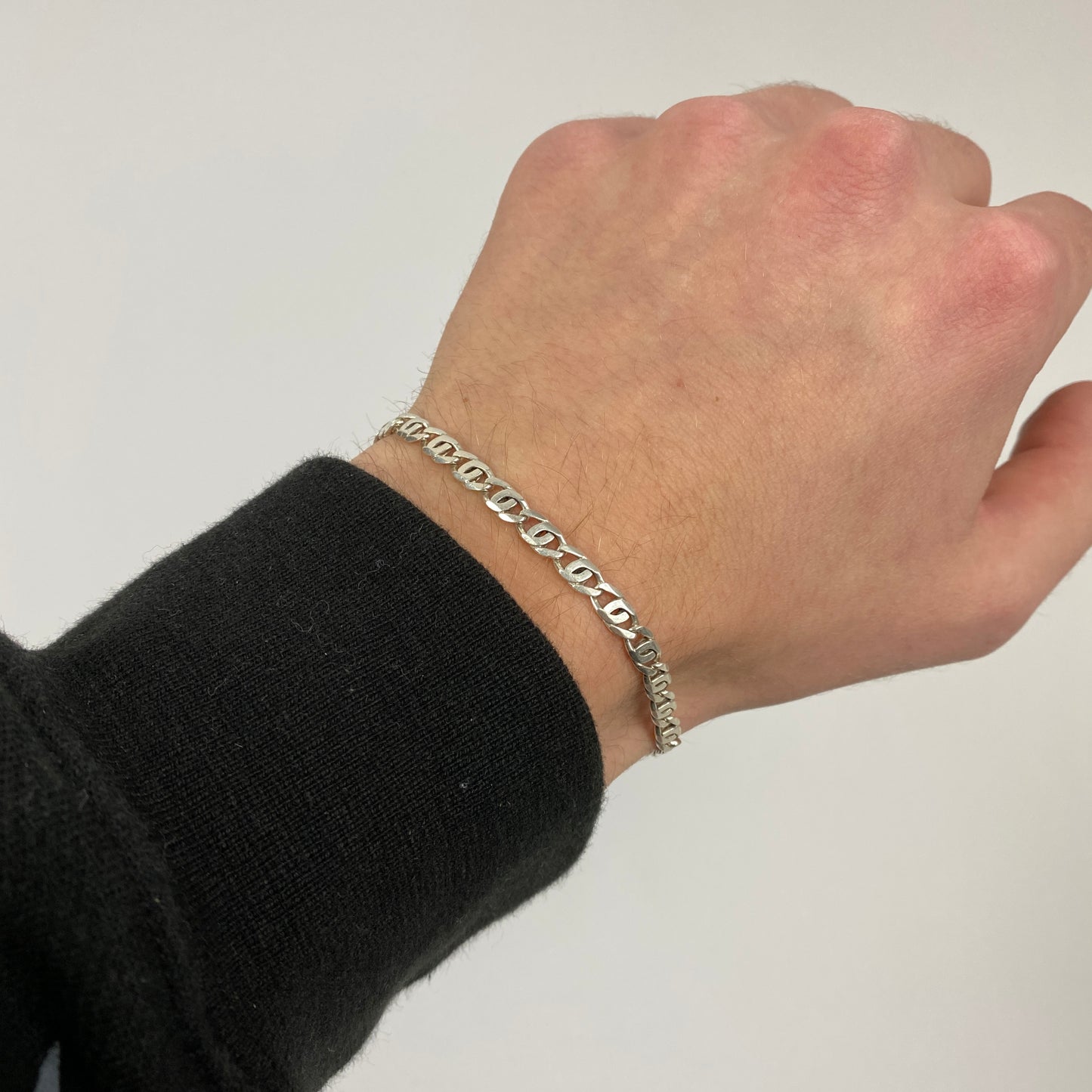 925 Sterling Silver 8-Link Bracelet / Bracelet