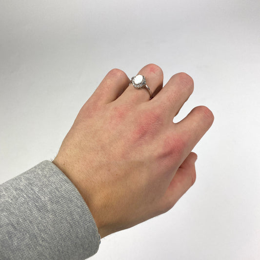925 Sterling Silber Opal Ring