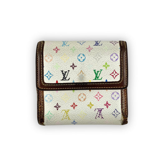 LOUIS VUITTON x MURAKAMI Multi Color Leder Geldbeutel / Portemonnaie