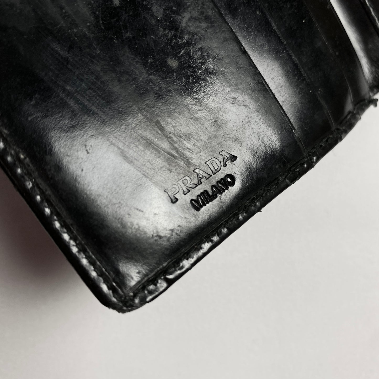 Vintage PRADA shiny wallet
