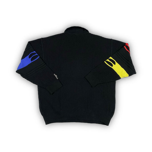 CARLO COLUCCI Half-Zip Knit Sweater