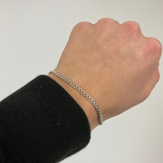 925 Sterling Silber Panzer Armband