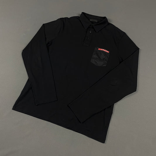 PRADA Linea Rossa Polo Langarmshirt