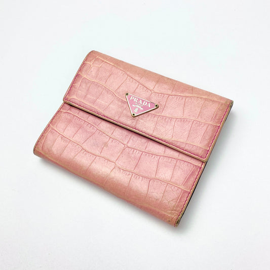 PRADA Alligator Leder Geldbeutel