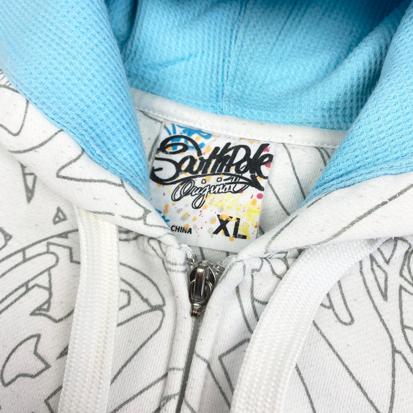 SOUTH POLE 90s Graffiti Zip Hoodie