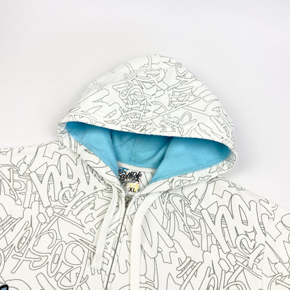SOUTH POLE 90s Graffiti Zip Hoodie