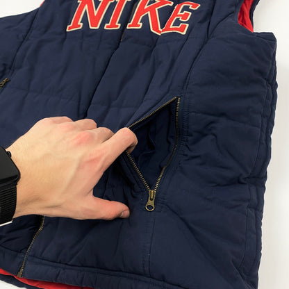 Vintage NIKE College Puffer Weste