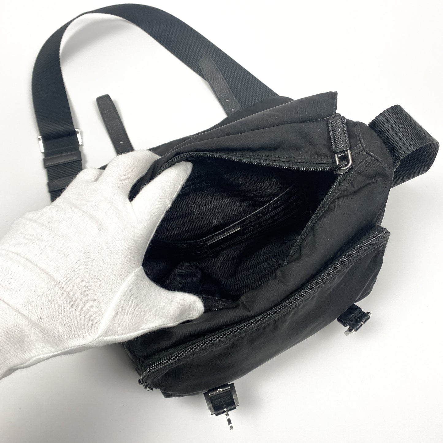 PRADA New Season Double Strap Shoulder Bag / Tasche