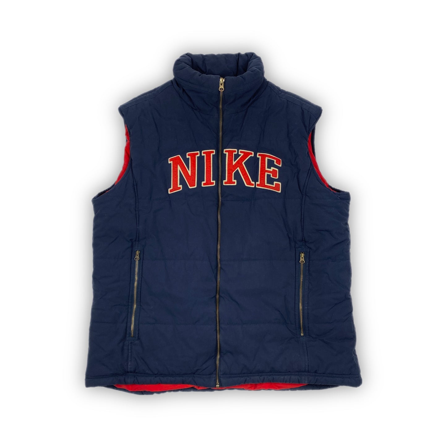 Vintage NIKE College Puffer Weste