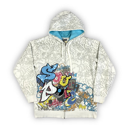 SOUTH POLE 90s Graffiti Zip Hoodie