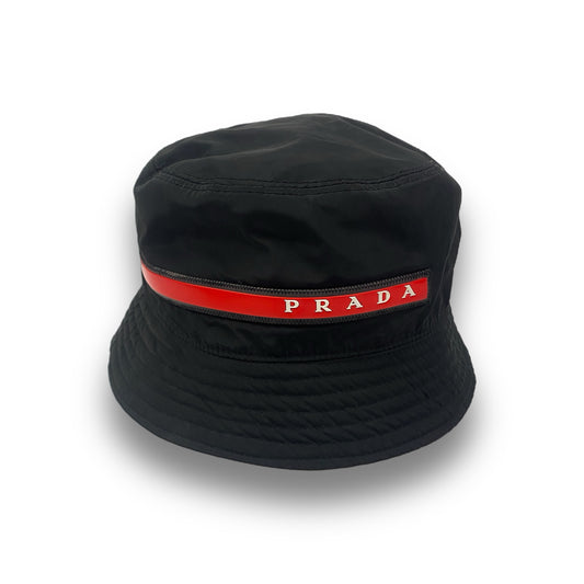 PRADA Linea Rossa Bucket Hat