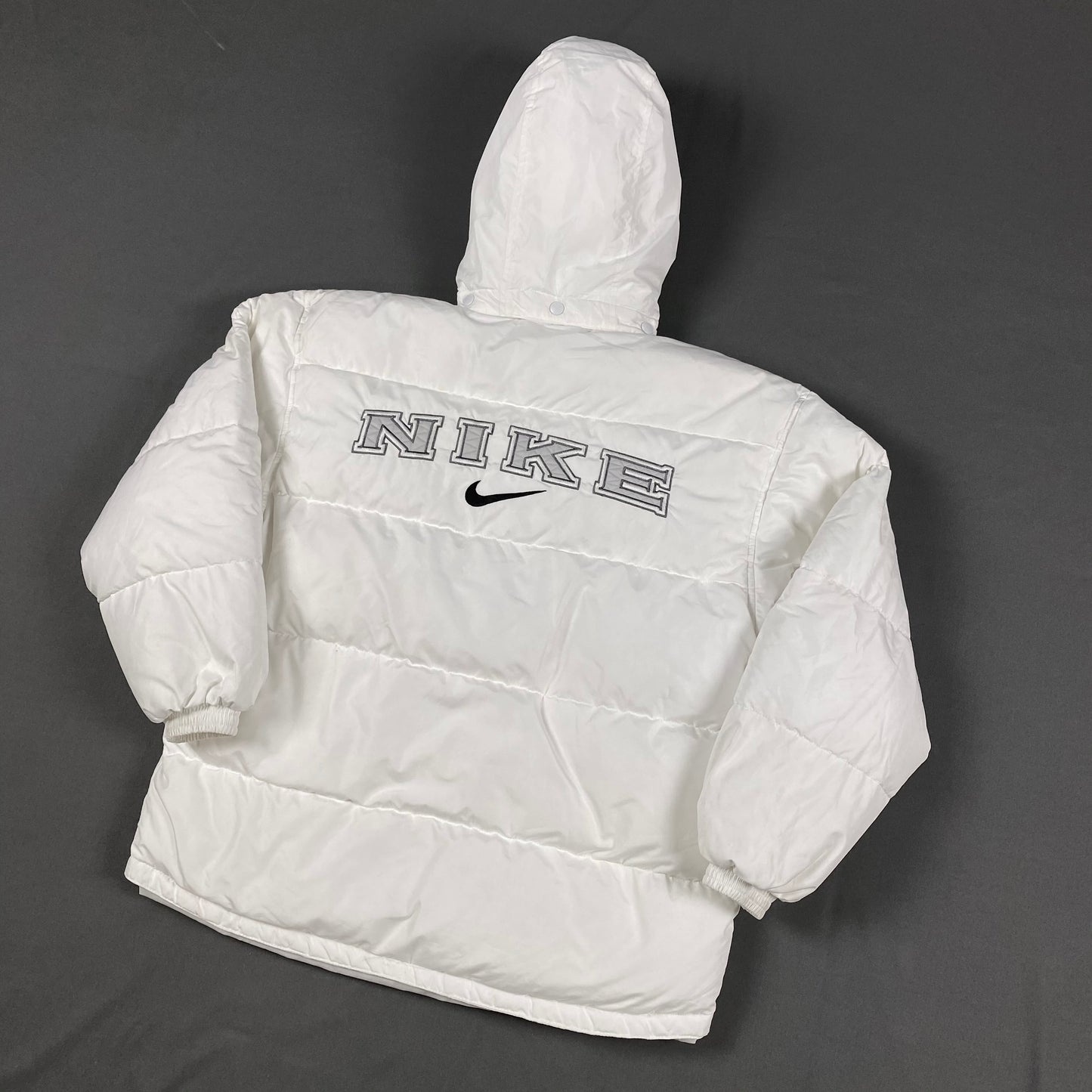 Vintage NIKE Spell Out Puffer Jacket