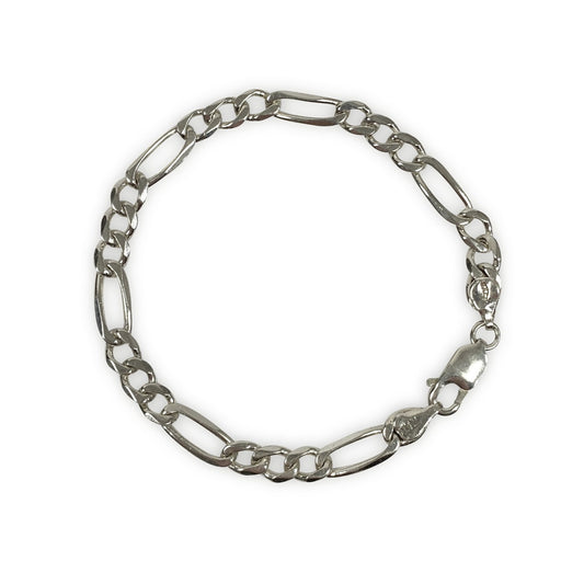 925 Sterling Silber FIGARO Bracelet / Armband