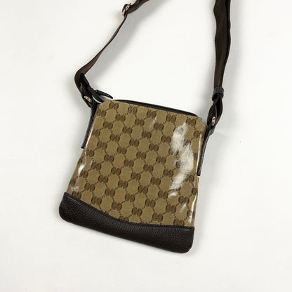 GUCCI Shiny Monogram Shoulder Bag