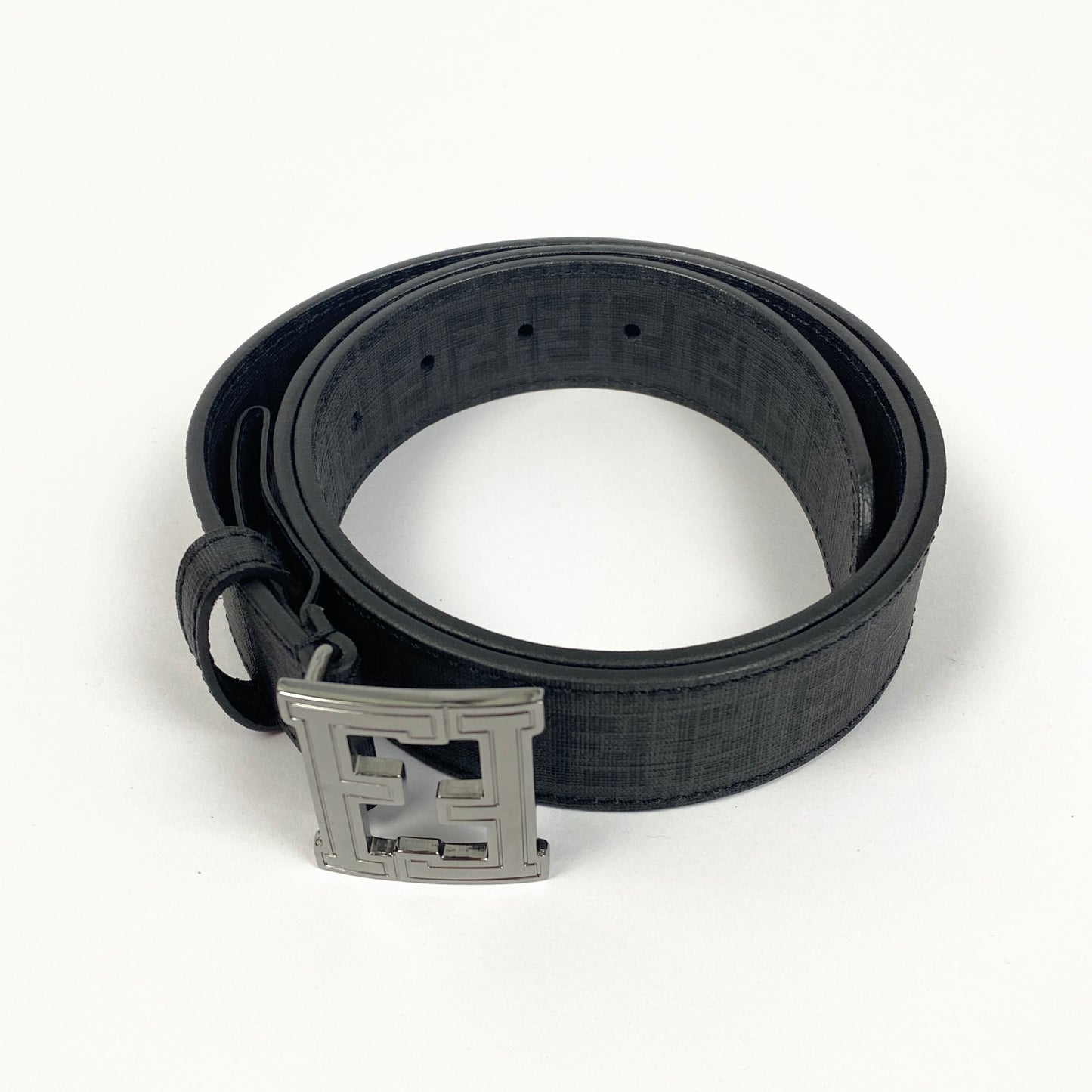 FENDI Monogramm Leather Belt / Gürtel