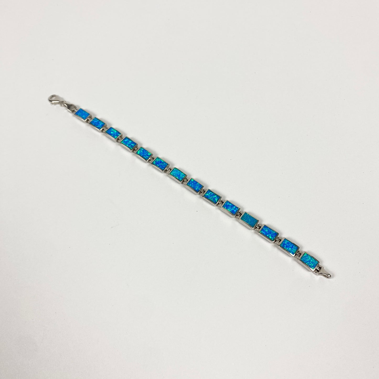 925 Sterling Silver Opal Bracelet