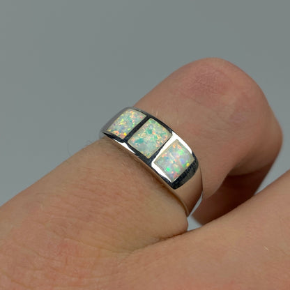 925 Sterling Silver OPAL Ring