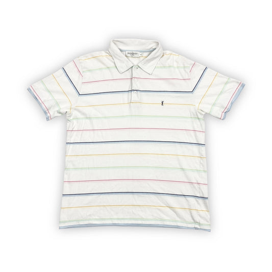 Vintage YVES SAINT LAURENT Multi Color Polo Shirt