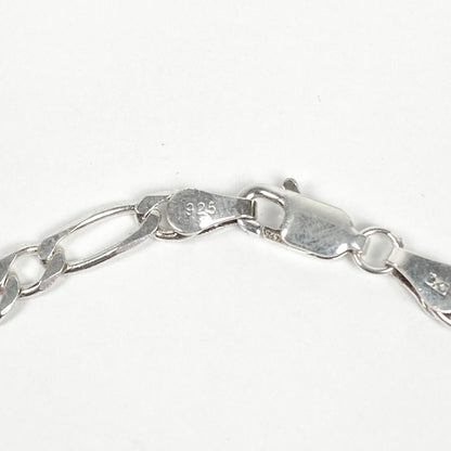 925 Sterling Silver Figaro Bracelet / Armband