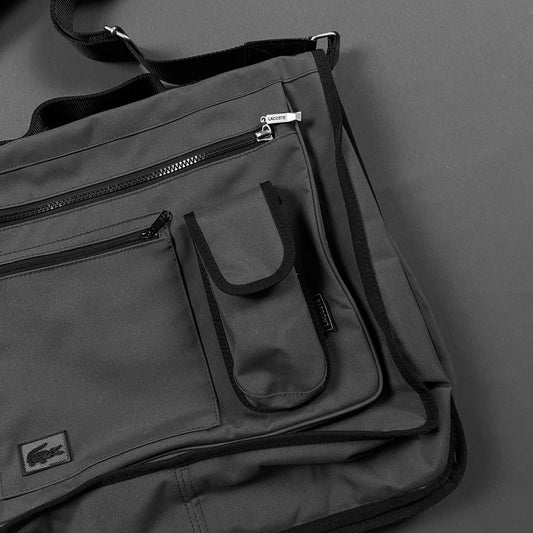 Vintage LACOSTE multi-pocket messenger bag
