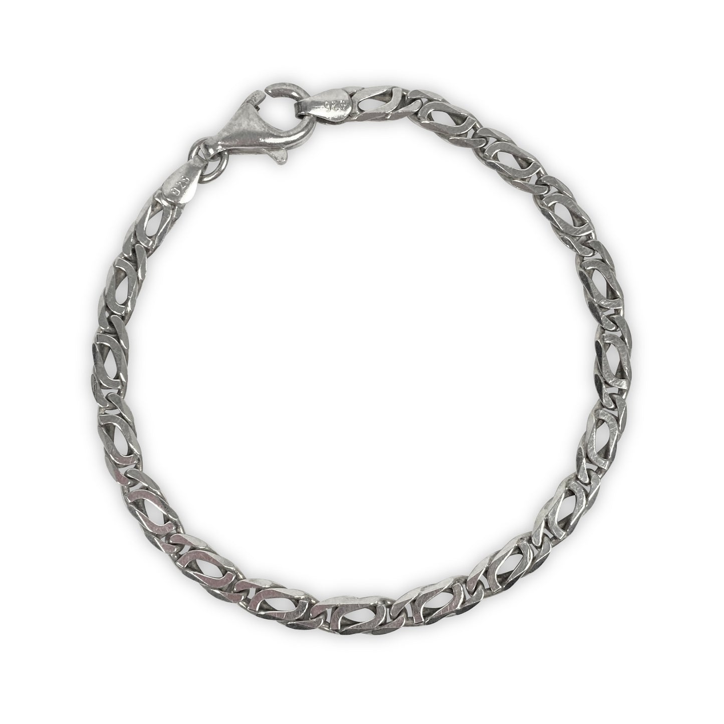 925 Sterling Silver Double Cuban Bracelet / Armband