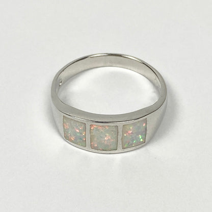 925 Sterling Silver OPAL Ring