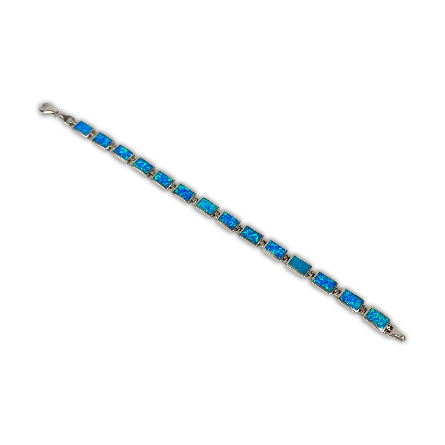 925 Sterling Silver Opal Bracelet