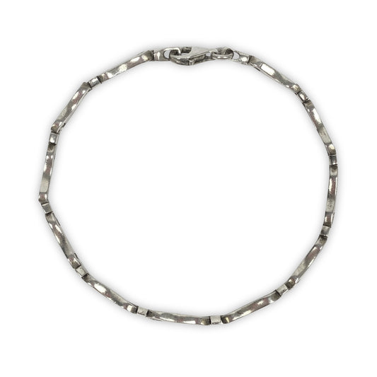 925 Sterling Silver Bone Bracelet / Armband