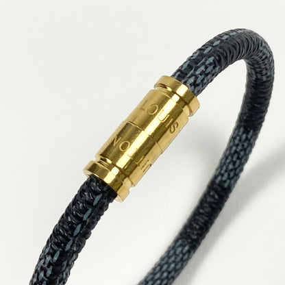LOUIS VUITTON Monogram Leather Bracelet / Leder Armband