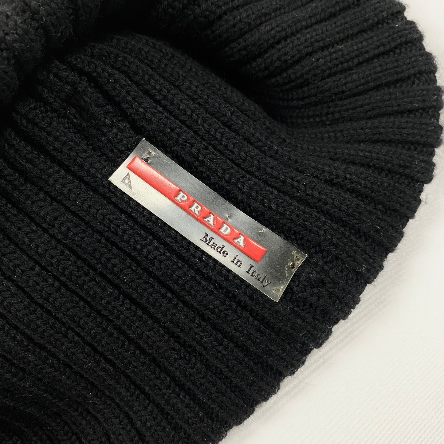 PRADA SPORT Vintage Wool Knit Beanie / Mütze
