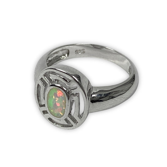 925 Sterling Silver OPAL Ring